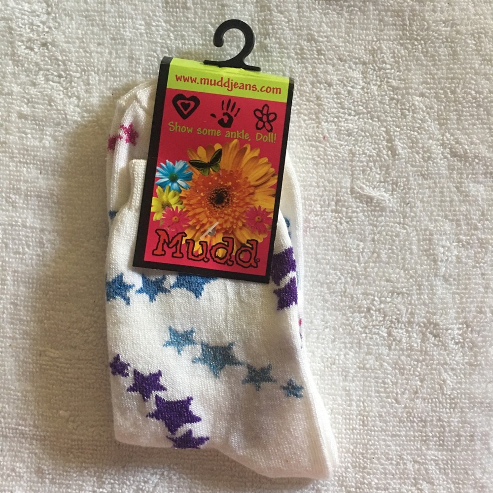 NWT Mudd star and flower socks